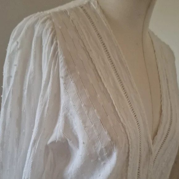 Evereve Beautiful White Women's Top Sz M - Picture 7 of 12